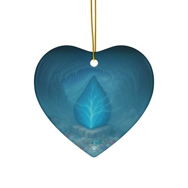 Dragon Scale Christmas Ornament | Fantasy Holiday Décor (Circle, Heart, Star, & Snowflake)