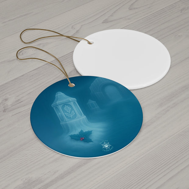 Winter Lantern Christmas Ornament | Fantasy Holiday Décor (Circle, Heart, Start, & Snowflake)