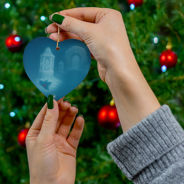 Winter Lantern Christmas Ornament | Fantasy Holiday Décor (Circle, Heart, Start, & Snowflake)