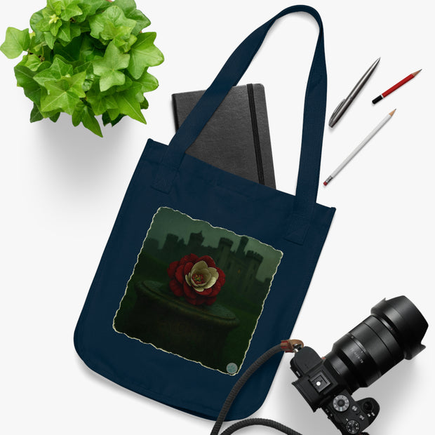 Rainborne Rose - Tudor Storm Collection | Organic Canvas Tote Bag for Eco-Friendly Shopping