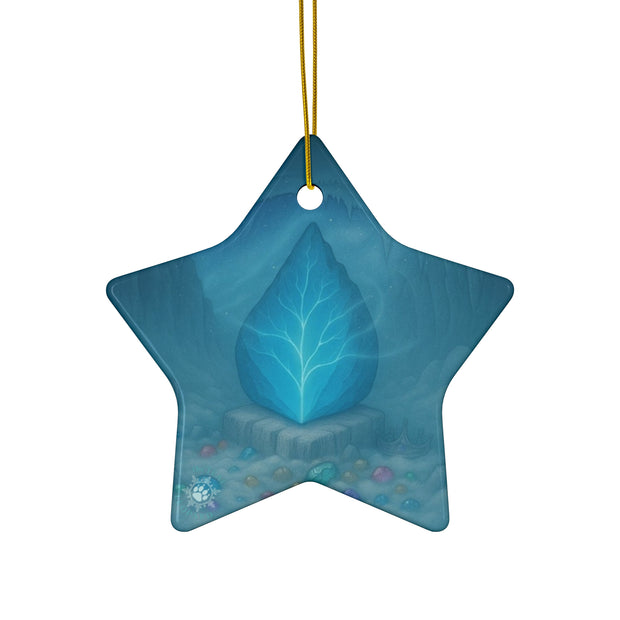Dragon Scale Christmas Ornament | Fantasy Holiday Décor (Circle, Heart, Star, & Snowflake)
