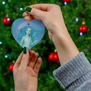 Aurora Fairy Christmas Ornament | Fantasy Holiday Décor (Circle, Heart, Star, & Snowflake)