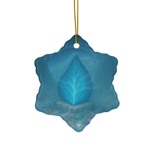 Dragon Scale Christmas Ornament | Fantasy Holiday Décor (Circle, Heart, Star, & Snowflake)