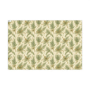 Winter Fern Christmas Gift Wrap - Frosted Ferns Botanical Wrapping Paper - Vintage Woodland Holiday Pattern | Frosted Ferns, Winter Botanical Trio by The Teal Leopard™