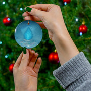 Dragon Scale Christmas Ornament | Fantasy Holiday Décor (Circle, Heart, Star, & Snowflake)