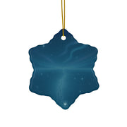 Starry Night Christmas Ornament | Fantasy Holiday Décor (Circle, Heart, Star, & Snowflake)