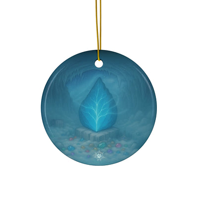 Dragon Scale Christmas Ornament | Fantasy Holiday Décor (Circle, Heart, Star, & Snowflake)