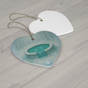 Winter Well Christmas Ornament | Fantasy Holiday Décor (Circle, Heart, Star, & Snowflake)