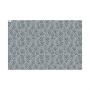 Frosted Thistle Botanical Gift Wrap – Scottish Winter Thistle & Heather Pattern in Cool Highlands Tones | Winter Isles Botanical Series by The Teal Leopard