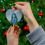 Winter Frost Fairy Christmas Ornament | Fantasy Holiday Décor (circle, heart, start, & snowflake)