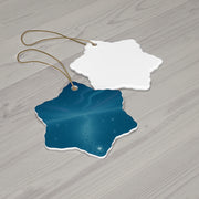 Starry Night Christmas Ornament | Fantasy Holiday Décor (Circle, Heart, Star, & Snowflake)