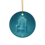 Ice Crown Christmas Ornament | Fantasy Holiday Décor (Circle, Heart, Star, & Snowflake)