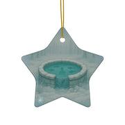 Winter Well Christmas Ornament | Fantasy Holiday Décor (Circle, Heart, Star, & Snowflake)