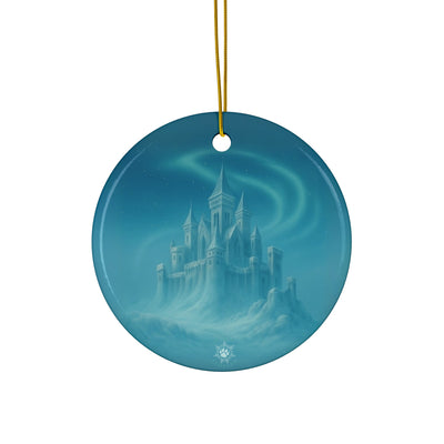 Fantasy Castle Christmas Ornament | Fantasy Holiday Décor (Circle, Heart, Star, & Snowflake)