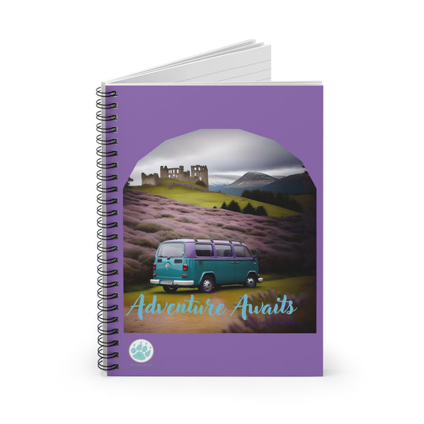 Adventure Awaits Spiral Notebook - Ruled Line for Travel Lovers