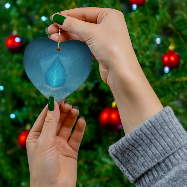 Dragon Scale Christmas Ornament | Fantasy Holiday Décor (Circle, Heart, Star, & Snowflake)