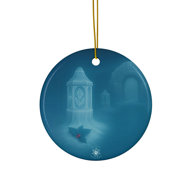 Winter Lantern Christmas Ornament | Fantasy Holiday Décor (Circle, Heart, Start, & Snowflake)