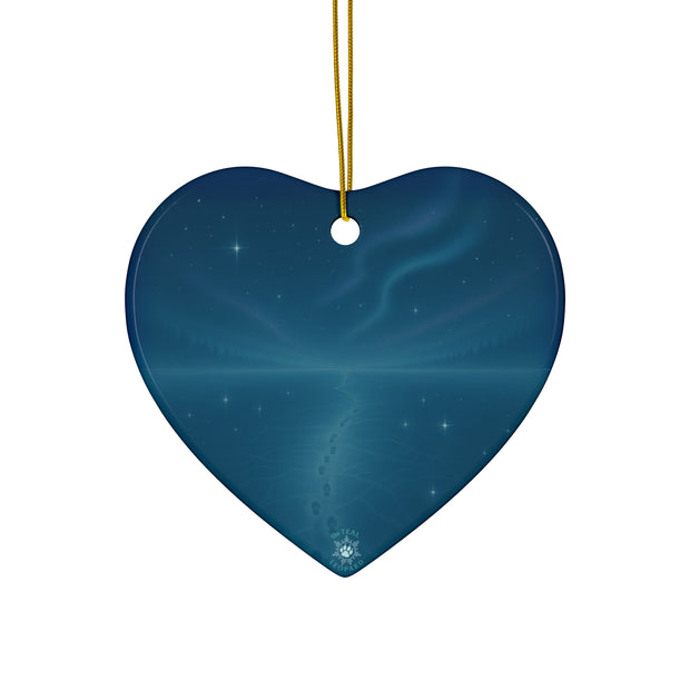 Starry Night Christmas Ornament | Fantasy Holiday Décor (Circle, Heart, Star, & Snowflake)