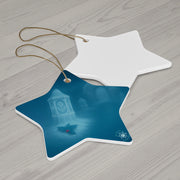 Winter Lantern Christmas Ornament | Fantasy Holiday Décor (Circle, Heart, Start, & Snowflake)
