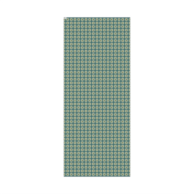 Celtic Holly Christmas Gift Wrap - Teal and Cream Holiday Wrapping Paper - Winter Botanical Knotwork | Celtic Frost Holly by The Teal Leopard™