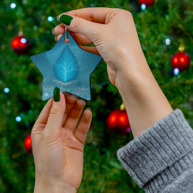 Dragon Scale Christmas Ornament | Fantasy Holiday Décor (Circle, Heart, Star, & Snowflake)