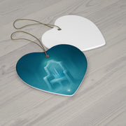 Ice Crown Christmas Ornament | Fantasy Holiday Décor (Circle, Heart, Star, & Snowflake)