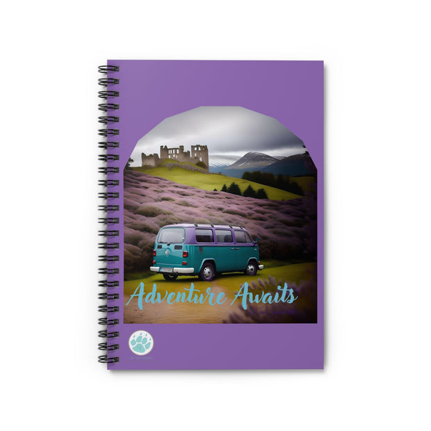 Adventure Awaits Spiral Notebook - Ruled Line for Travel Lovers