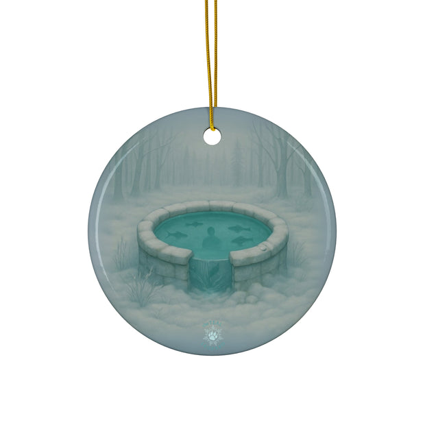 Winter Well Christmas Ornament | Fantasy Holiday Décor (Circle, Heart, Star, & Snowflake)