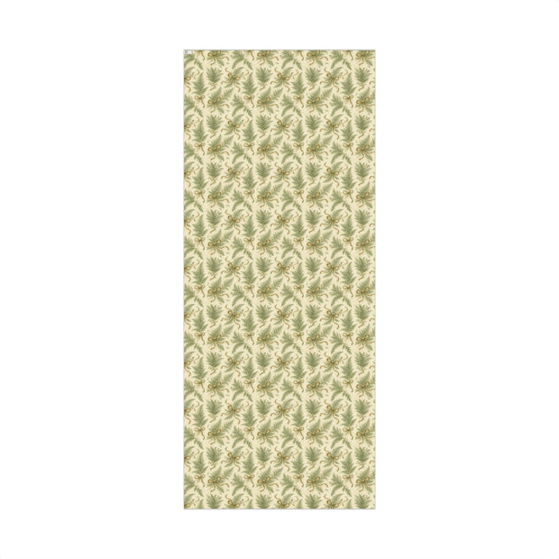 Winter Fern Christmas Gift Wrap - Frosted Ferns Botanical Wrapping Paper - Vintage Woodland Holiday Pattern | Frosted Ferns, Winter Botanical Trio by The Teal Leopard™