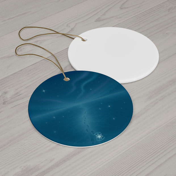 Starry Night Christmas Ornament | Fantasy Holiday Décor (Circle, Heart, Star, & Snowflake)