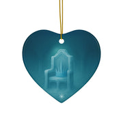 Ice Crown Christmas Ornament | Fantasy Holiday Décor (Circle, Heart, Star, & Snowflake)