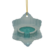 Winter Well Christmas Ornament | Fantasy Holiday Décor (Circle, Heart, Star, & Snowflake)