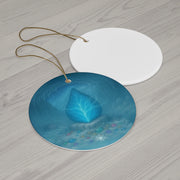 Dragon Scale Christmas Ornament | Fantasy Holiday Décor (Circle, Heart, Star, & Snowflake)