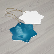Winter Lantern Christmas Ornament | Fantasy Holiday Décor (Circle, Heart, Start, & Snowflake)