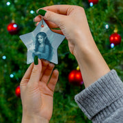 Winter Frost Fairy Christmas Ornament | Fantasy Holiday Décor (circle, heart, start, & snowflake)