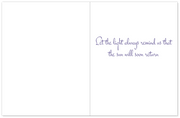 Solstice Dawn Reflection Card - Winter Morning by Frozen River - Fine Art Winter Solstice Card (Box of 10, All Holidays & Celebrations Collection)