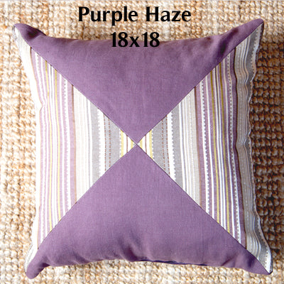 Four Corners Pillow Cover 18x18  - Purple