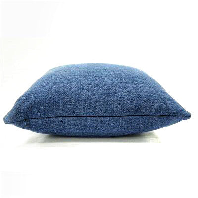 Knife Edge Pillow Cover - 18x18 - Navy Linen