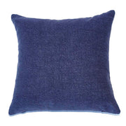 Knife Edge Pillow Cover - 18x18 - Navy Linen