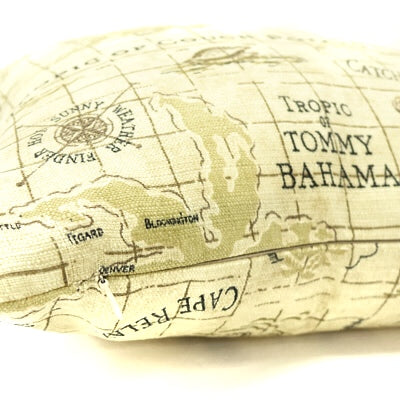 Knife Edge Pillow Cover - 18x18 - Island Print Gold