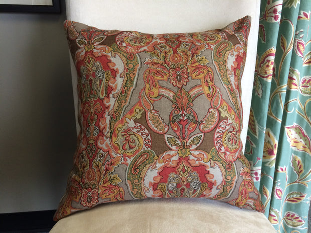 Knife Edge Pillow Cover - 18x18 - Traditional Taupe