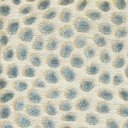 Knife Edge Kussenhoes - 18x18 - Chenille Luipaard Blauw Bruin