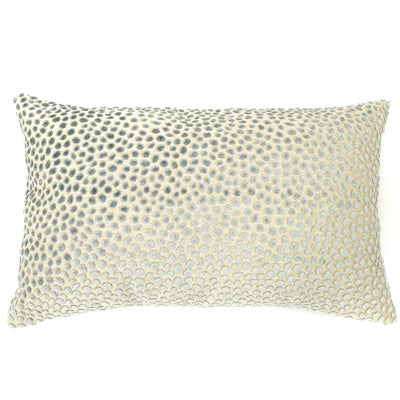 Knife Edge Lumbar Kussenhoes - 14x22 - Blauw &amp; Bruin