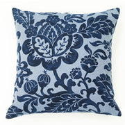 Knife Edge Pillow Cover - 18x18 - Floral Blue