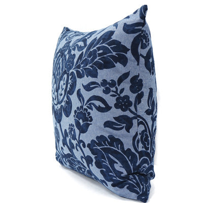 Knife Edge Pillow Cover - 18x18 - Floral Blue