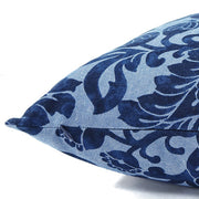 Knife Edge Pillow Cover - 18x18 - Floral Blue