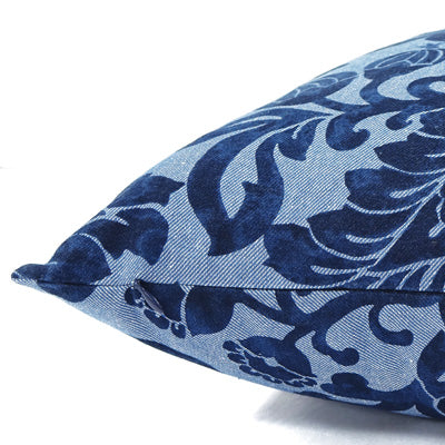 Knife Edge Pillow Cover - 18x18 - Floral Blue