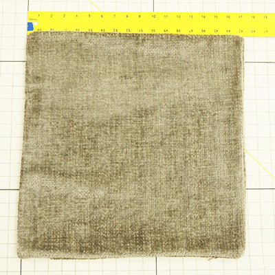 Knife Edge Pillow Cover - Brown Textured Chenille
