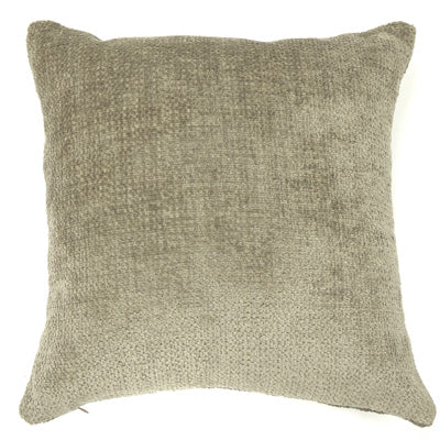 Knife Edge Pillow Cover - Brown Textured Chenille