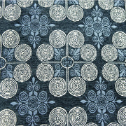 Knife Edge Pillow Cover - 20x20 - Blue on Blue Chenille